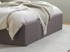 Birlea Furniture & Beds Birlea Berlin 5ft King Size Grey Fabric Ottoman Bed Frame