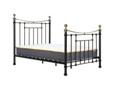 Birlea Birlea Bronte Black and Antique Brass Metal Bed Frame