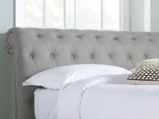 Birlea Birlea Castello 4ft6 Double Grey Upholstered Fabric Bed Frame