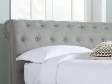 Birlea Furniture & Beds Birlea Castello 5ft King Size Grey Fabric Bed Frame