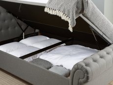 Birlea Birlea Castello 6ft Super King Size Grey Upholstered Fabric Ottoman Bed Frame