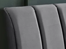 Birlea Birlea Clover Grey Velvet Fabric Bed Frame