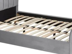 Birlea Birlea Clover Grey Velvet Fabric Bed Frame