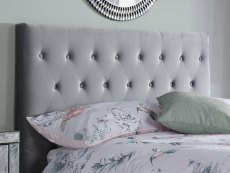Birlea Birlea Cologne 4ft6 Double Grey Upholstered Fabric Bed Frame