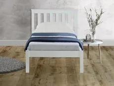 Birlea Denver 3ft Single White Wooden Bed Frame