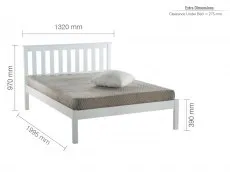 Birlea Furniture & Beds Birlea Denver 4ft Small Double White Wooden Bed Frame