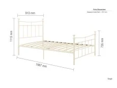 Birlea Birlea Emily Cream Metal Bed Frame