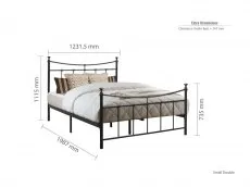 Birlea Furniture & Beds Birlea Emily 4ft Small Double Black Metal Bed Frame