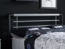 Birlea Furniture & Beds Birlea Faro 4ft Small Double Black and Silver Metal Bed Frame