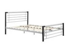 Birlea Furniture & Beds Birlea Faro 4ft Small Double Black and Silver Metal Bed Frame