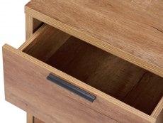 Birlea Stockwell Rustic Oak 1 Drawer Small Bedside Cabinet (Flat Packed)