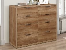 Birlea Birlea Stockwell Rustic Oak Merchant Chest of Drawers (Flat Packed)