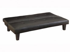 Birlea Birlea Franklin Black Faux Leather Sofa Bed