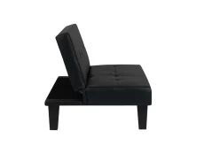 Birlea Birlea Franklin Black Faux Leather Sofa Bed