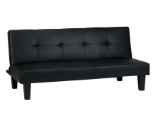 Birlea Birlea Franklin Black Faux Leather Sofa Bed