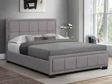Birlea Furniture & Beds Birlea Hannover 4ft6 Double Grey Fabric Bed Frame