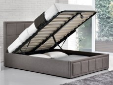 Birlea Birlea Hannover 4ft6 Double Grey Upholstered Fabric Ottoman Bed Frame