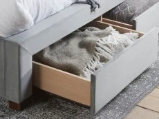 Birlea Birlea Hope Grey Velvet 4 Drawer Storage Bed Frame