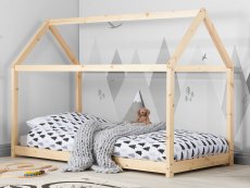 Birlea Birlea House 3ft Single Natural Pine Wooden Bed Frame