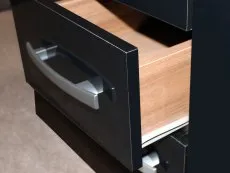 Birlea Birlea Lynx Black High Gloss 6 Drawer Chest of Drawers