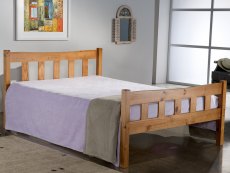 Birlea Miami 4ft Small Double Antique Pine Wooden Bed Frame