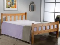 Birlea Furniture & Beds Birlea Miami 4ft6 Double Antique Pine Wooden Bed Frame