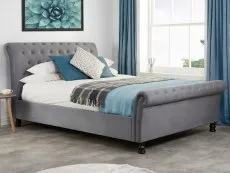 Birlea Birlea Opulence Grey Velvet Bed Frame