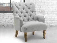 Birlea Padstow Grey Fabric Armchair