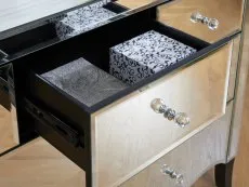 Birlea Birlea Palermo 3 Over 4 Drawer Mirrored Chest of Drawers (Assembled)