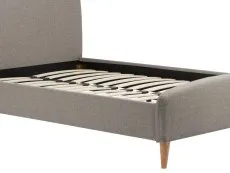 Birlea Furniture & Beds Birlea Quebec 4ft6 Double Grey Fabric Bed Frame