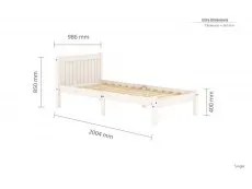 Birlea Birlea Rio Whitewash Wooden Bed Frame