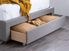 Birlea Birlea Shelby Grey Fabric 3 Drawer Storage Bed Frame