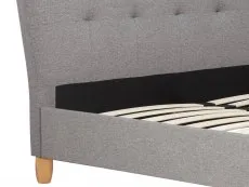Birlea Furniture & Beds Birlea Stockholm 4ft6 Double Grey Fabric Bed Frame