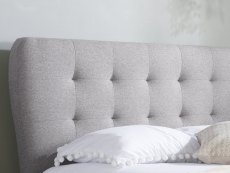 Birlea Stockholm 5ft King Size Grey Upholstered Fabric Bed Frame
