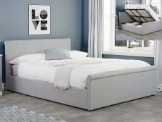 Birlea Birlea Stratus 4ft6 Double Grey Upholstered Fabric Ottoman Bed Frame