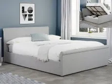 Birlea Furniture & Beds Birlea Stratus 4ft6 Double Grey Fabric Ottoman Bed Frame