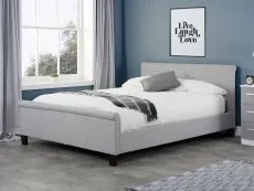 Birlea Furniture & Beds Birlea Stratus 5ft King Size Grey Fabric Bed Frame
