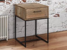 Birlea Birlea Urban Rustic 1 Drawer Small Narrow Bedside Cabinet (Flat Packed)