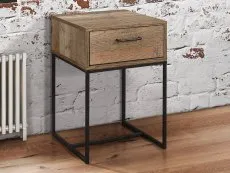 Birlea Furniture & Beds Birlea Urban Rustic 1 Drawer Small Narrow Bedside Table