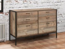 Birlea Birlea Urban Rustic 6 Drawer Chest of Drawers (Flat Packed)