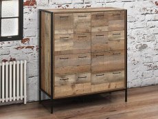 Birlea Birlea Urban Rustic Merchant 8 Drawer Chest of Drawers (Flat Packed)