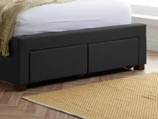 Birlea Birlea Valentino Charcoal Fabric 2 Drawer Storage Bed Frame