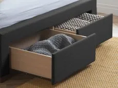 Birlea Birlea Valentino Charcoal Fabric 2 Drawer Storage Bed Frame