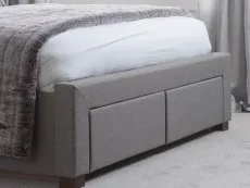 Birlea Birlea Valentino Grey Fabric 2 Drawer Storage Bed Frame