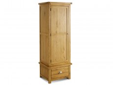 Birlea Birlea Woburn 1 Door 1 Drawer Oak Wooden Single Wardrobe (Flat Packed)