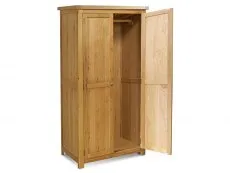 Birlea Furniture & Beds Birlea Woburn 2 Door Oak Wooden Double Wardrobe