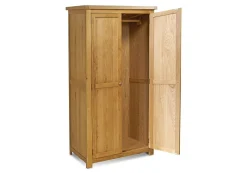 Birlea Birlea Woburn 2 Door Oak Wooden Double Wardrobe