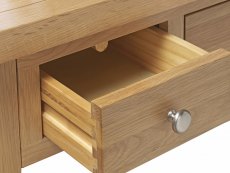 Birlea Birlea Woburn Single Pedestal Oak Wooden Dressing Table (Assembled)