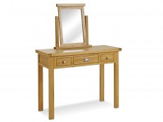 Birlea Birlea Woburn Single Pedestal Oak Wooden Dressing Table (Assembled)