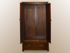Core Products Core Boston 2 Door 1 Drawer Dark Antique Pine Wooden Double Wardrobe (Flat Packed)
